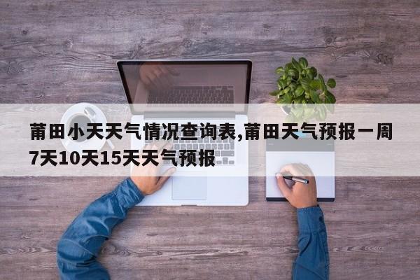 莆田小天天气情况查询表,莆田天气预报一周7天10天15天天气预报 第1张